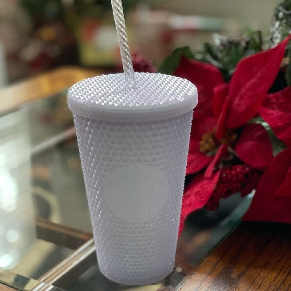 Starbucks Lilac Purple Matte Studded Tumbler 16oz Grande Cold Cup SKU 011127106